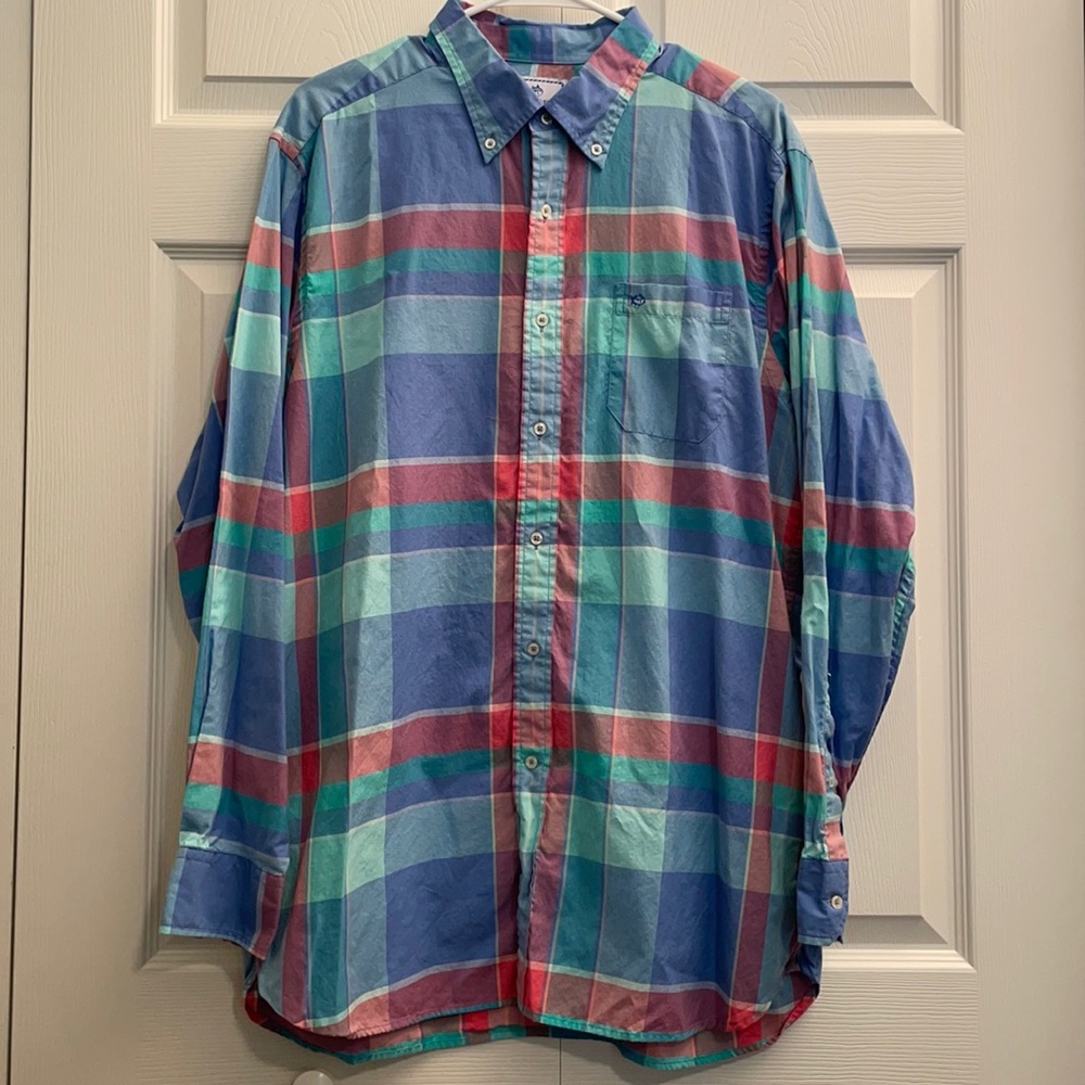 Southern Tide Osceloa Plaid L/S Button Down Shirt, Men’s L